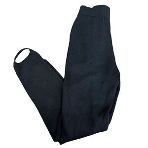 St. John Sportswear Vintage Black Santana Knit Stirrup Pants Sz 4